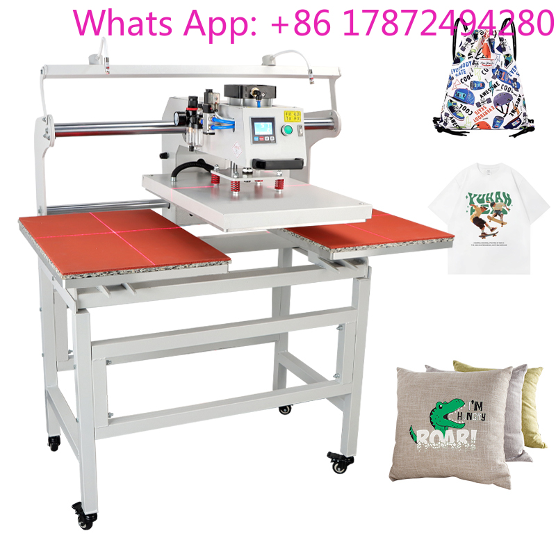 Commercial Shirt Printing Machine - Dual Electric Slide Hot Stamping Heat